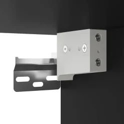 vidaXL Mesita de noche de pared con luces LED Negro Online
