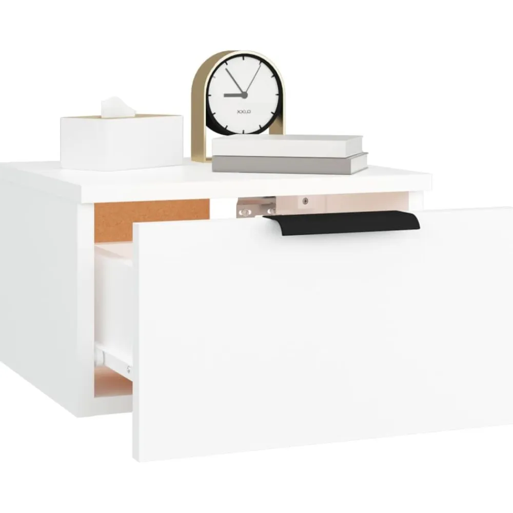 vidaXL Mesas-Mesita de noche de pared 34x30x20 cm