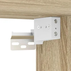 vidaXL Mesita de noche de pared color roble ahumado 45x26x28,5 cm Roble Sonoma Hot