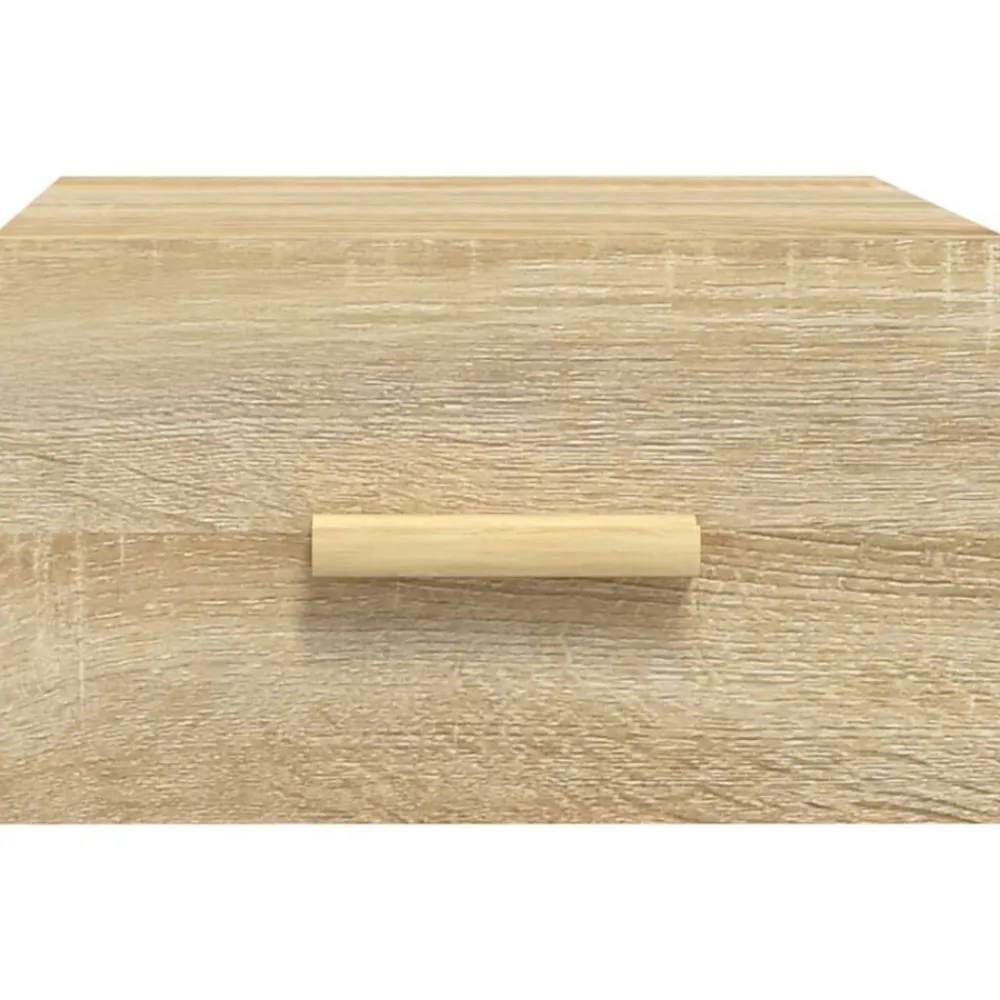 vidaXL Mesita de noche de pared color 35x35x20 cm Roble Sonoma Discount