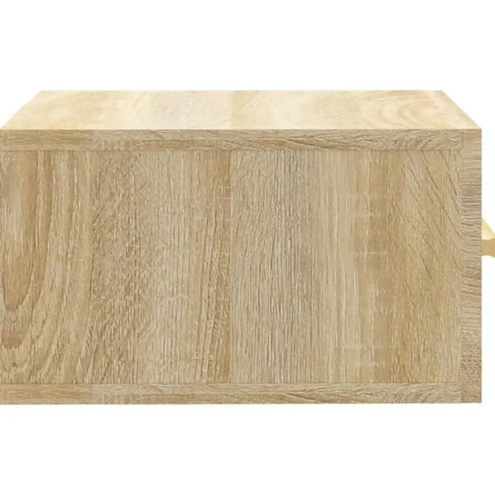 vidaXL Mesita de noche de pared color 35x35x20 cm Roble Sonoma Discount