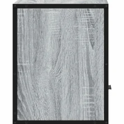 vidaXL Mesita de noche de pared 40x31x39,5 cm Gris sonoma Outlet