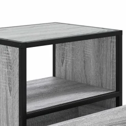 vidaXL Mesita de noche de pared 40x31x39,5 cm Gris sonoma Outlet