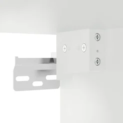 vidaXL Mesas-Mesita de noche de pared con luces LED