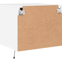 vidaXL Mesas-Mesita de noche de pared con luces LED