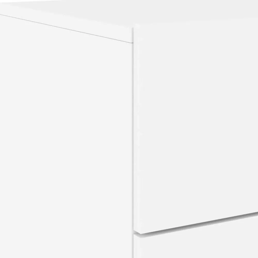 vidaXL Mesas-Mesita de noche de pared con luces LED