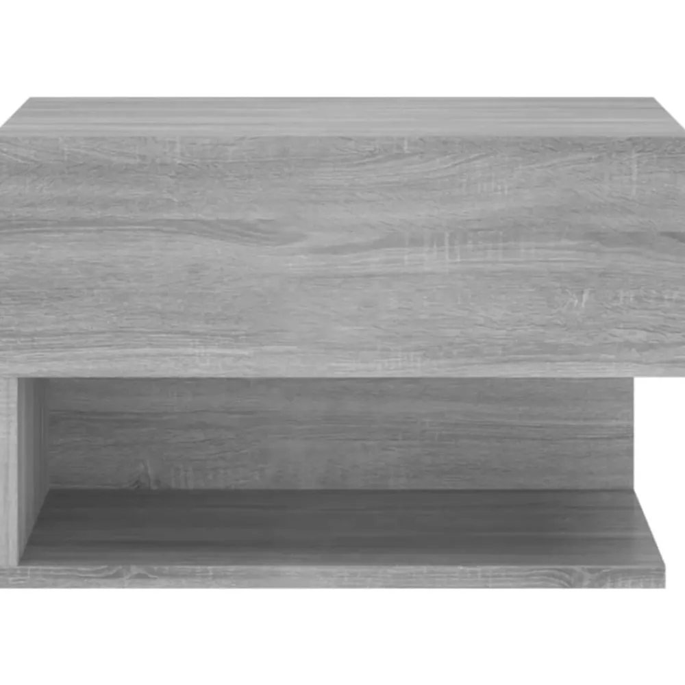 vidaXL Mesita de noche de pared Gris sonoma Best
