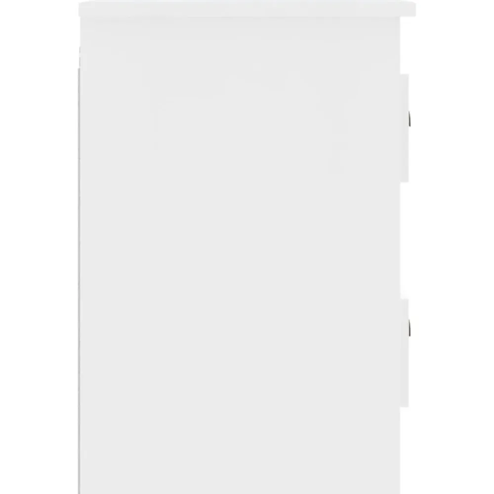 vidaXL Mesita de noche de pared blanca 41,5x36x53 cm Blanco New