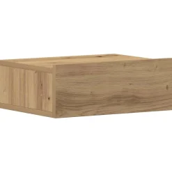 vidaXL Mesas-Mesita de noche flotante madera roble artesanal 40x32x15 cm