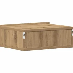 vidaXL Mesas-Mesita de noche flotante madera roble artesanal 40x32x15 cm