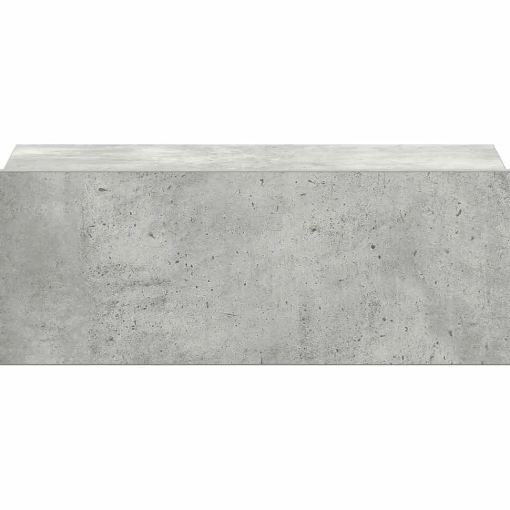 vidaXL Mesita de noche flotante contrachapada gris hormigón 40x30x15cm Gris hormigón Outlet