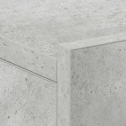 vidaXL Mesita de noche flotante contrachapada gris hormigón 40x30x15cm Gris hormigón Outlet
