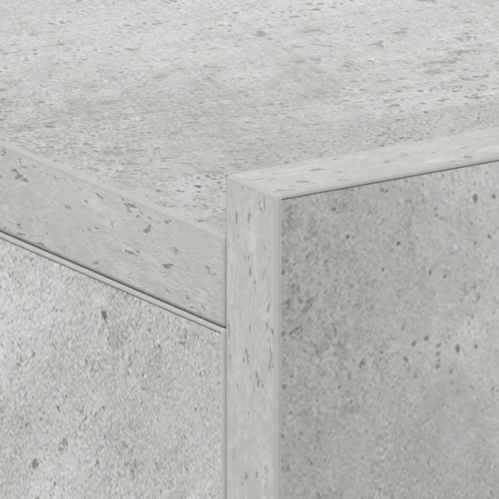 vidaXL Mesita de noche flotante contrachapada gris hormigón 40x30x15cm Gris hormigón Outlet