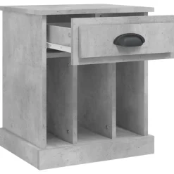 vidaXL Mesita de noche gris hormigón 43x36x50 cm Gris hormigón Hot