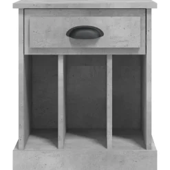 vidaXL Mesita de noche gris hormigón 43x36x50 cm Gris hormigón Hot