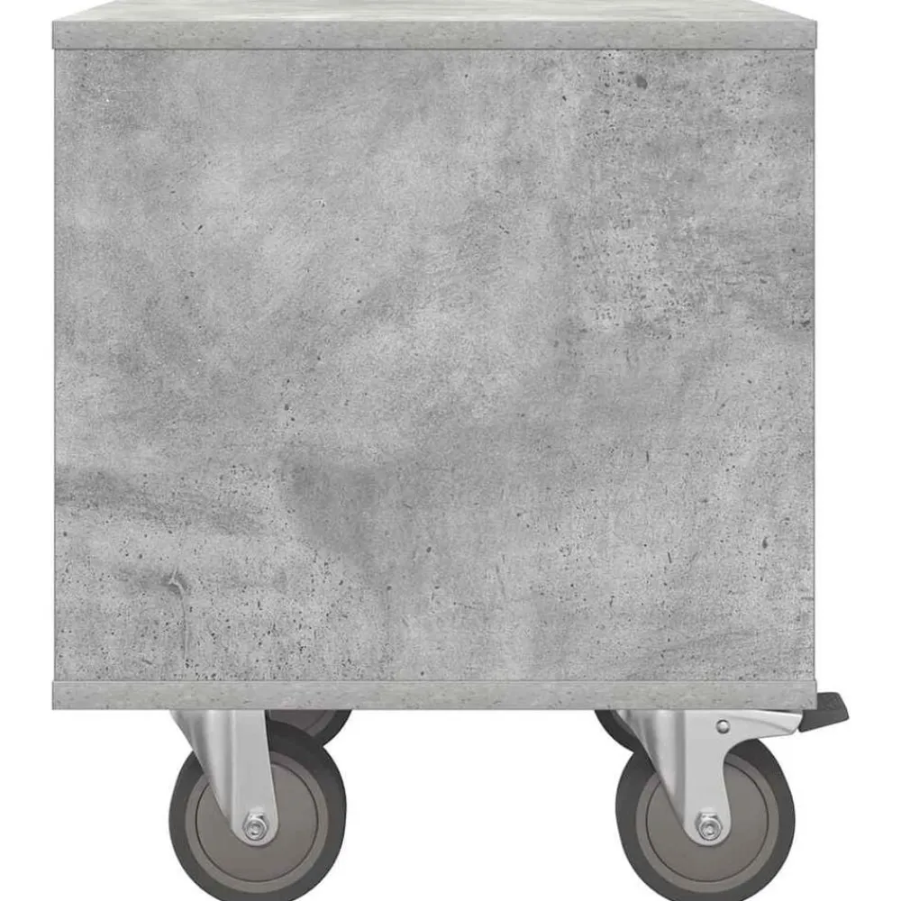vidaXL Mesita de Noche Gris Concreto 40,5 x 40 x 48 cm Gris hormigón Best