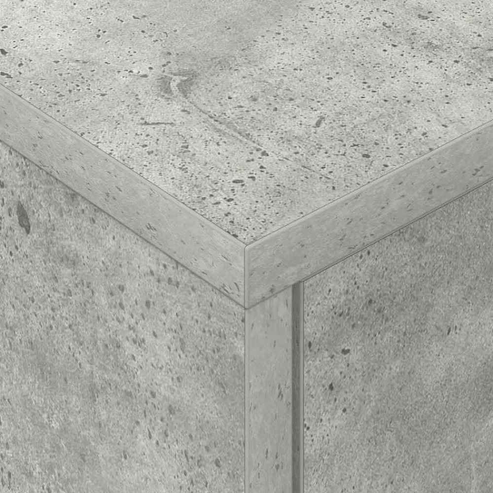 vidaXL Mesita de Noche Gris Concreto 40,5 x 40 x 48 cm Gris hormigón Best
