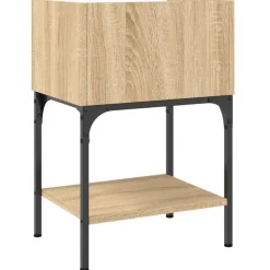 vidaXL Mesita de noche madera de ingeniería 40,5x31x60 cm Roble Sonoma Online