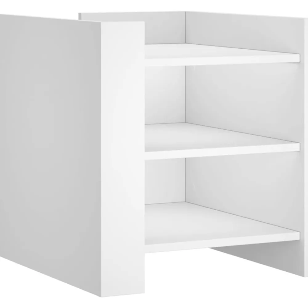 vidaXL Mesas-Mesita de noche madera de ingeniería 45x50x50 cm