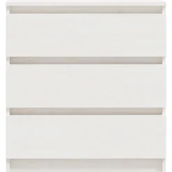 vidaXL Mesita de noche madera maciza de mango 60x36x64 cm Blanco Discount