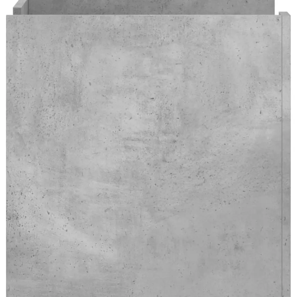 vidaXL Mesita de noche madera de ingeniería gris hormigón 45x50x50 cm Gris hormigón Hot