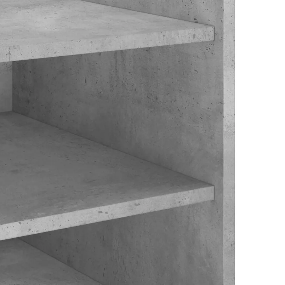 vidaXL Mesita de noche madera de ingeniería gris hormigón 45x50x50 cm Gris hormigón Hot