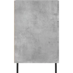 vidaXL Mesita de noche madera de ingeniería gris hormigón 40x40x66 cm Gris hormigón Discount
