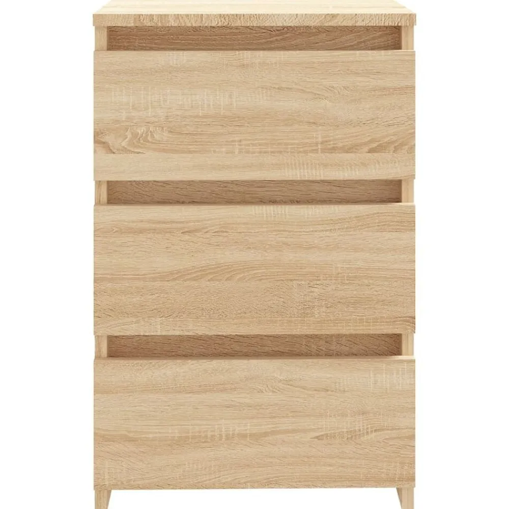 vidaXL Mesita de noche madera contrachapada 40x35x62,5cm Roble Sonoma Online
