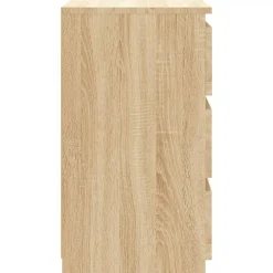vidaXL Mesita de noche madera contrachapada 40x35x62,5cm Roble Sonoma Online