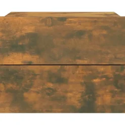 vidaXL Mesita de noche madera contrachapada 40x30x30 cm Roble ahumado Discount