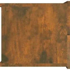 vidaXL Mesita de noche madera contrachapada 40x30x30 cm Roble ahumado Discount