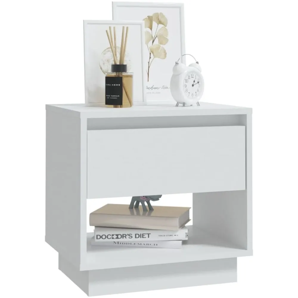 vidaXL Mesas-Mesita de noche madera contrachapada 45x34x44 cm