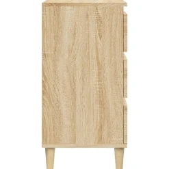 vidaXL Mesita de noche madera contrachapada 40x35x70 cm Roble Sonoma Clearance