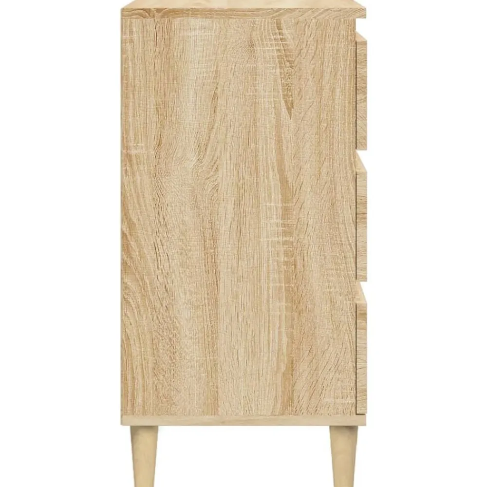 vidaXL Mesita de noche madera contrachapada 40x35x70 cm Roble Sonoma Clearance