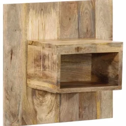 vidaXL Mesita de noche madera maciza de mango 50x27x50 cm Online