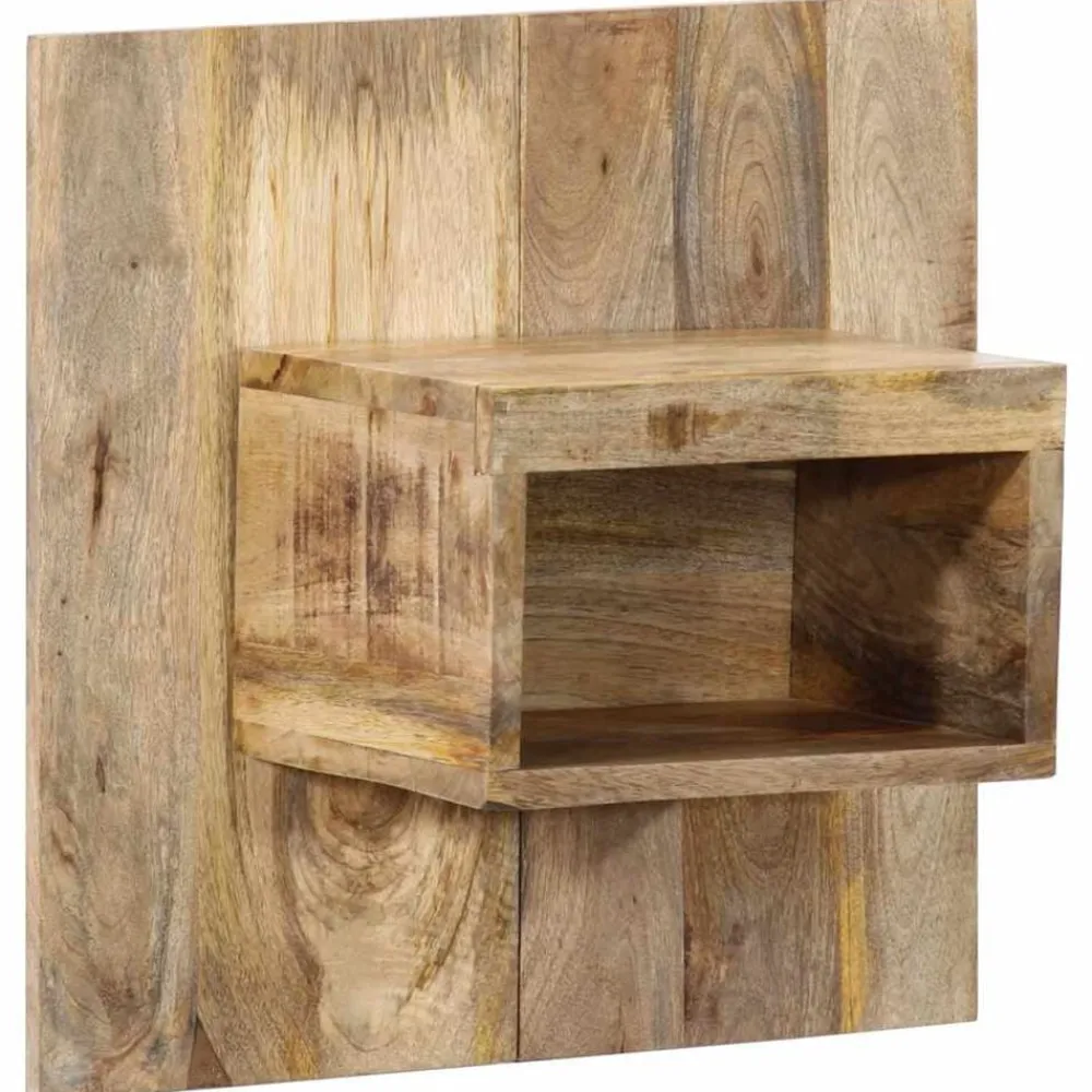 vidaXL Mesita de noche madera maciza de mango 50x27x50 cm Online