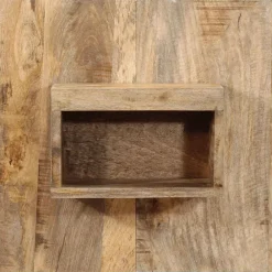 vidaXL Mesita de noche madera maciza de mango 50x27x50 cm Online