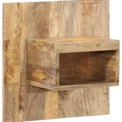 vidaXL Mesita de noche madera maciza de mango 50x27x50 cm Online