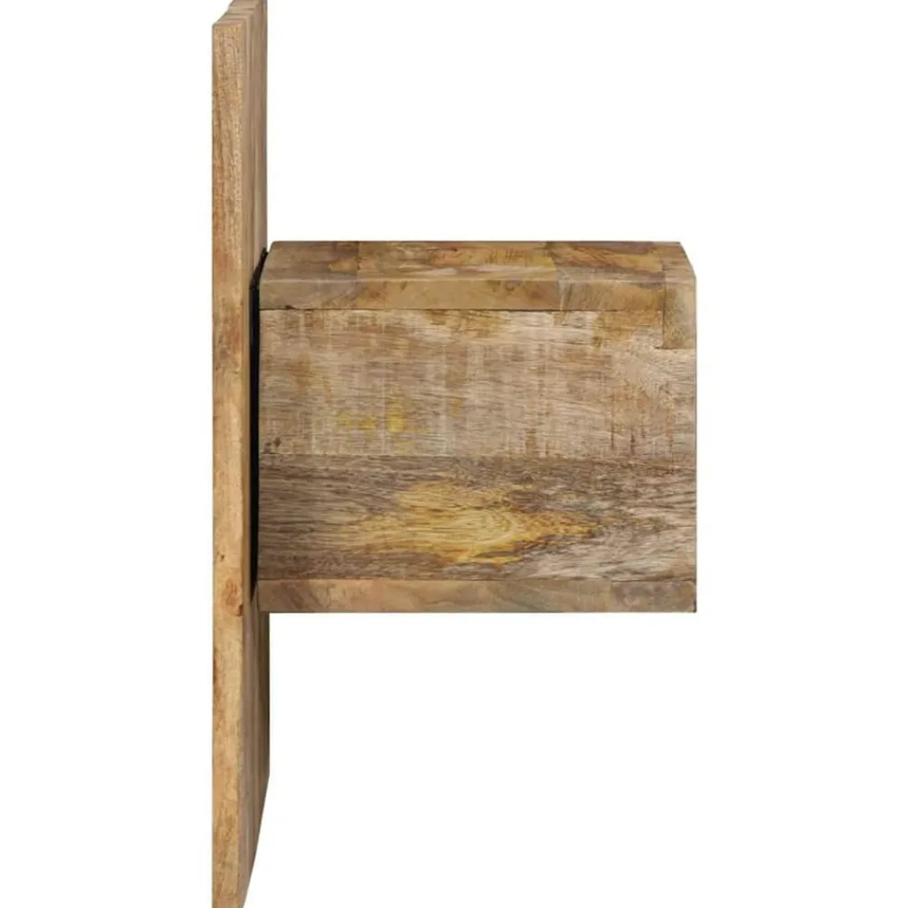 vidaXL Mesita de noche madera maciza de mango 50x27x50 cm Online