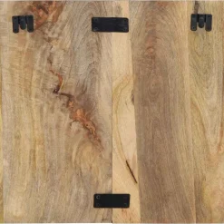 vidaXL Mesita de noche madera maciza de mango 50x27x50 cm Online