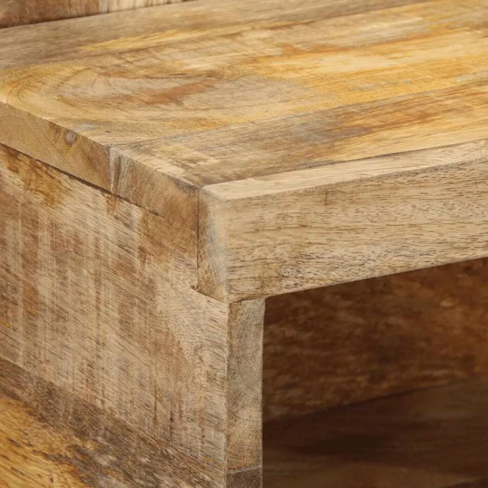 vidaXL Mesita de noche madera maciza de mango 50x27x50 cm Online