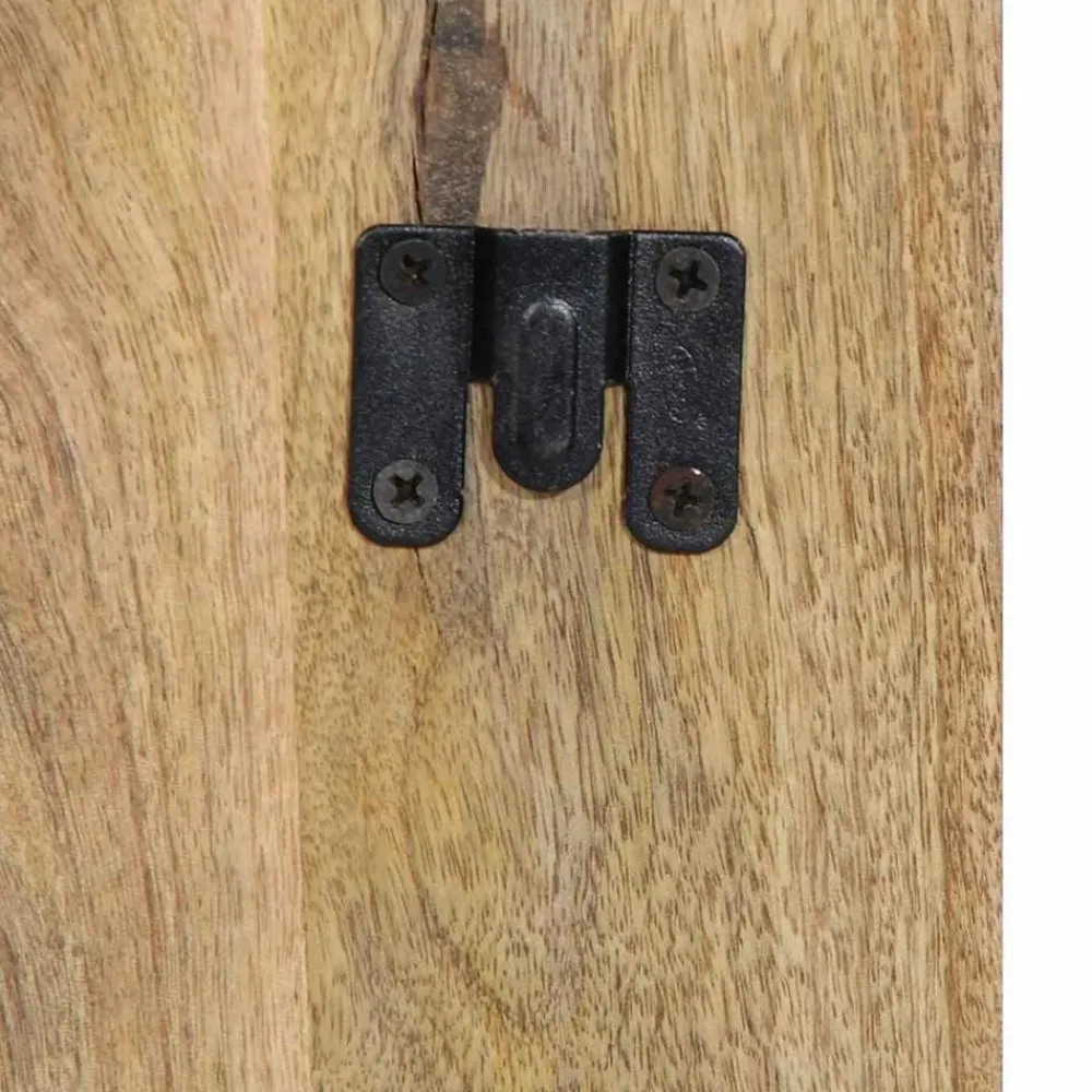 vidaXL Mesita de noche madera maciza de mango 50x27x50 cm Online