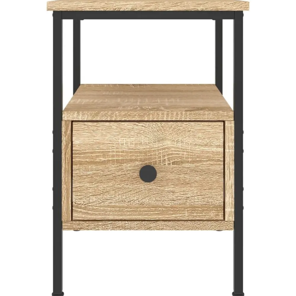 vidaXL Mesita de noche madera de ingeniería 34x36x50 cm Roble Sonoma Online