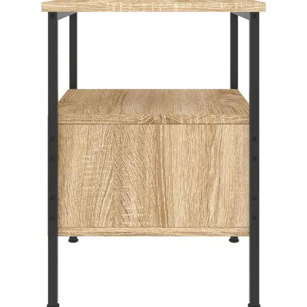 vidaXL Mesita de noche madera de ingeniería 34x36x50 cm Roble Sonoma Online