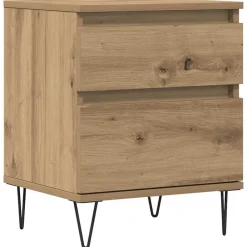 vidaXL Mesita de noche madera de ingeniería roble artisian 40x35x50 cm Roble artisan Online