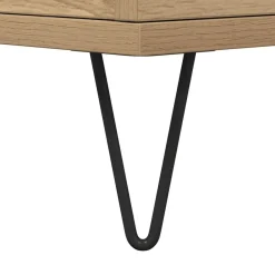 vidaXL Mesita de noche madera de ingeniería roble artisian 40x35x50 cm Roble artisan Online