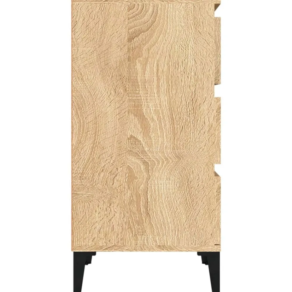 vidaXL Mesita de noche madera contrachapada 40x35x70 cm Roble Sonoma Best