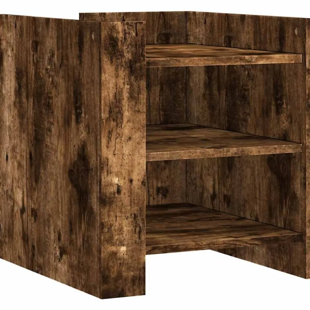 vidaXL Mesas-Mesita de noche madera de ingeniería 45x50x50 cm