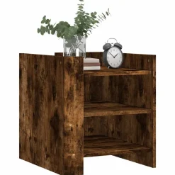 vidaXL Mesas-Mesita de noche madera de ingeniería 45x50x50 cm