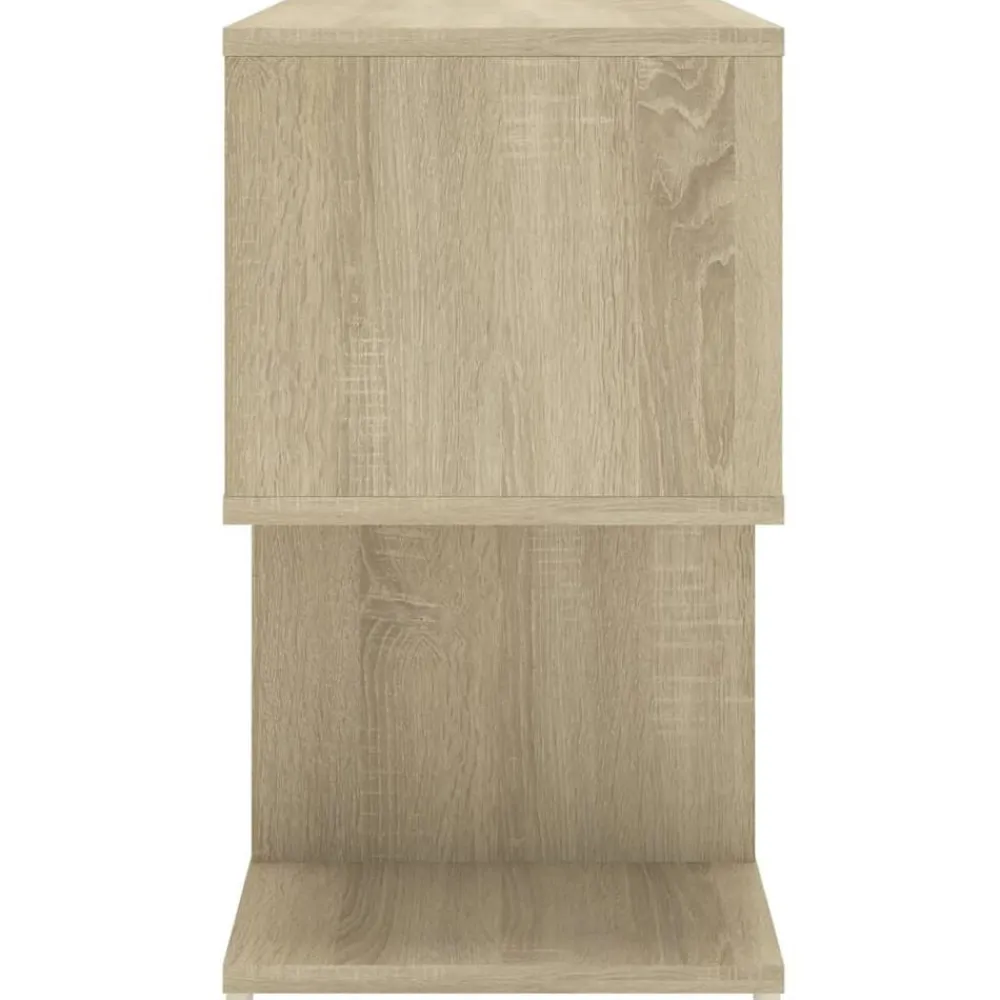vidaXL Mesita de noche madera contrachapada 50x30x51,5cm Roble Sonoma New